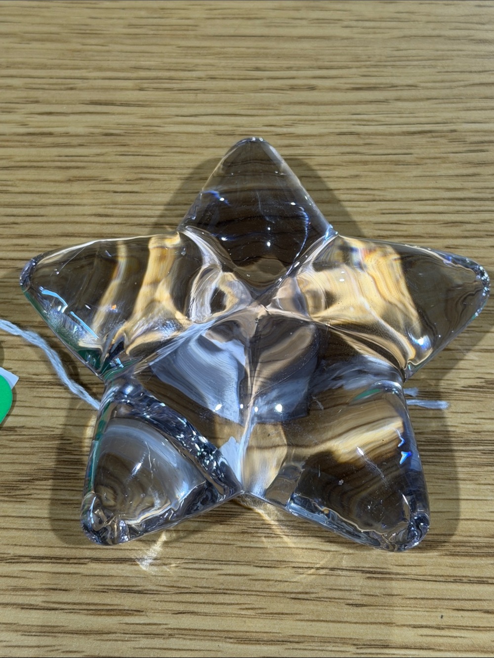 Vintage Baccarat Puffed Star Paper Weight